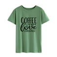 thumbnail image 4 of Women Coffee Is My Love Letter Printed Pullover Tops, 4 of 7
