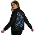 thumbnail image 3 of DISNIMO Dragonfly Floral Printed Jackets for Women Casual Sweatshirts Long Sleeve Outwear Cardigans Sweatshirts for Fall Winter, S, 3 of 7