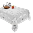 thumbnail image 2 of Luxurious Vinyl Lace Embossed Floral Design Tablecloths, 2 of 2