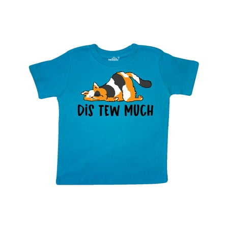 

Inktastic Napping Dis Tew Much Longhair Calico Cat Gift Toddler Boy or Toddler Girl T-Shirt