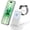 White, variant on Charging Station, 18W Wireless Charger Compatible with iPhone 17 16 15 14 13 12, Wireless Phone Charger for Airpods 4 3 2 Pro, for iWatch Series, Charging Station for Multiple Devices, White