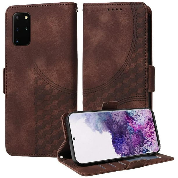 Funda GANGXUN para Samsung Galaxy S20 Plus con diseño acolchado elegante, cuero PU, protección total y ajuste preciso