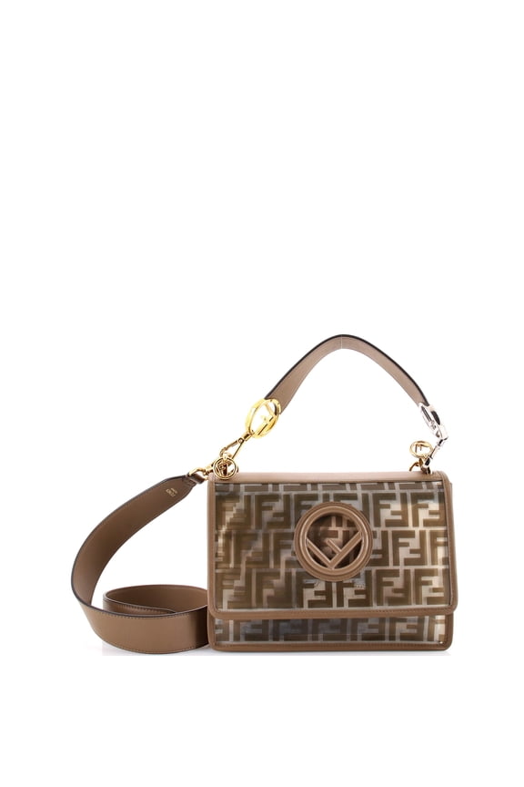 Pre-Owned Kan I F Shoulder Bag Zucca PU Medium By Rebag