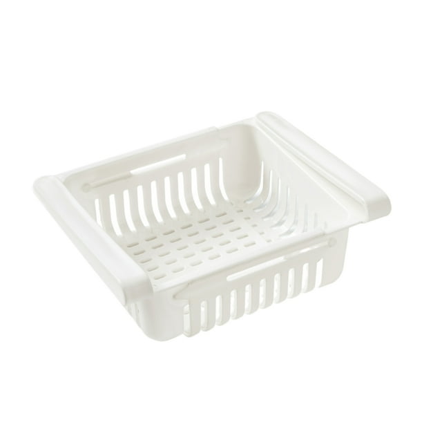 Advancent Rejilla de drenaje multifuncional que ahorra espacio con soluciones de almacenamiento de productos frescos caja de mantenimiento de Cocina y Comedor blanco