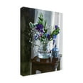 thumbnail image 2 of Trademark Fine Art 'Fiori Blu e Sgabello' Canvas Art by Danka Weitzen, 2 of 3