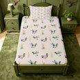 thumbnail image 3 of Manfei Mallard Duck Pattern Twin Sheets,Farmhouse Bird Bedding,3 Pieces,1 Flat Sheet,1 Fitted Sheet and 1 Pillowcase, 3 of 6