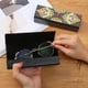 thumbnail image 3 of Cuadros Decorativos Caja de almacenamiento de gafas de sol de cuero con pintura de diamantes DIY, organizador de gafas de viaje DQrwqpou Nuevos Originales, 3 of 8