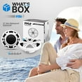 thumbnail image 2 of Pyle Slim Marine Subwoofer 500W 4 Ohm Waterproof Car Component Speaker System (White), 2 of 7
