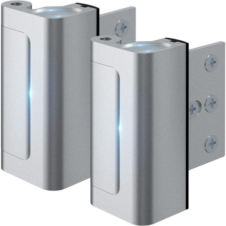 IFCOW 2 Pack Home Security Door Lock Withstand 800 lbs for Inward Swinging Door,Door Reinforcement Lock with 8 Screws to Prevent Unauthorized Entry