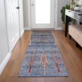 thumbnail image 4 of Dalyn Rugs Machine Washable Indoor/Outdoor Chantille Blue 2'3" x 7'6" Runner Rug, 4 of 7