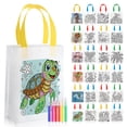 thumbnail image 1 of Bolsas para colorear hawaianas SilTriangle, 24 unidades, con 144 rotuladores, 1 of 5