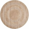 thumbnail image 5 of SAFAVIEH Florida Mason Bordered Shag Area Rug, Beige, 6'7" x 6'7" Round, 5 of 7