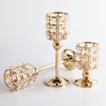 thumbnail image 3 of maytalsory Crystal Candle Holder Candelabra Party Centerpiece Candlestick Home Decor L Gold, 3 of 8