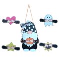 thumbnail image 2 of xaoyunyn Gnome Door Hanger Welcome Sign with Interchangeable Holiday Items,Reusable Wooden Decor for Home,Porch,Classroom,Parties,12in x 6in, 2 of 7