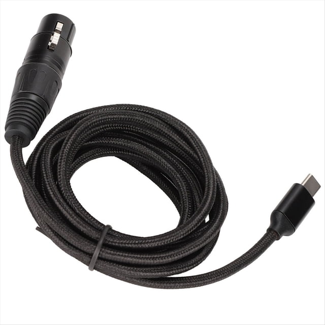 Cable de Micrófono Tipo C para Grabación, Cable USB C A XLR Hembra, Cable de Micrófono USB C Conectar y Usar HIFI de Bajo Ruido A
