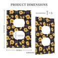 thumbnail image 5 of Zufioo Royal Blue Plaid Sunflower Print Switch Wall Plate, Dustproof and Heat-resistant Decorative Wall Switch Cover, Suitable for Residential and Commercial Areas-Mid-size, 5 of 8