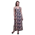 thumbnail image 1 of Bimba Robe Longue Chic à Imprimé Floral pour Femme, Style Bohème, Maxi d'Été, Tenue de Plage - XX-Grand, 1 of 5