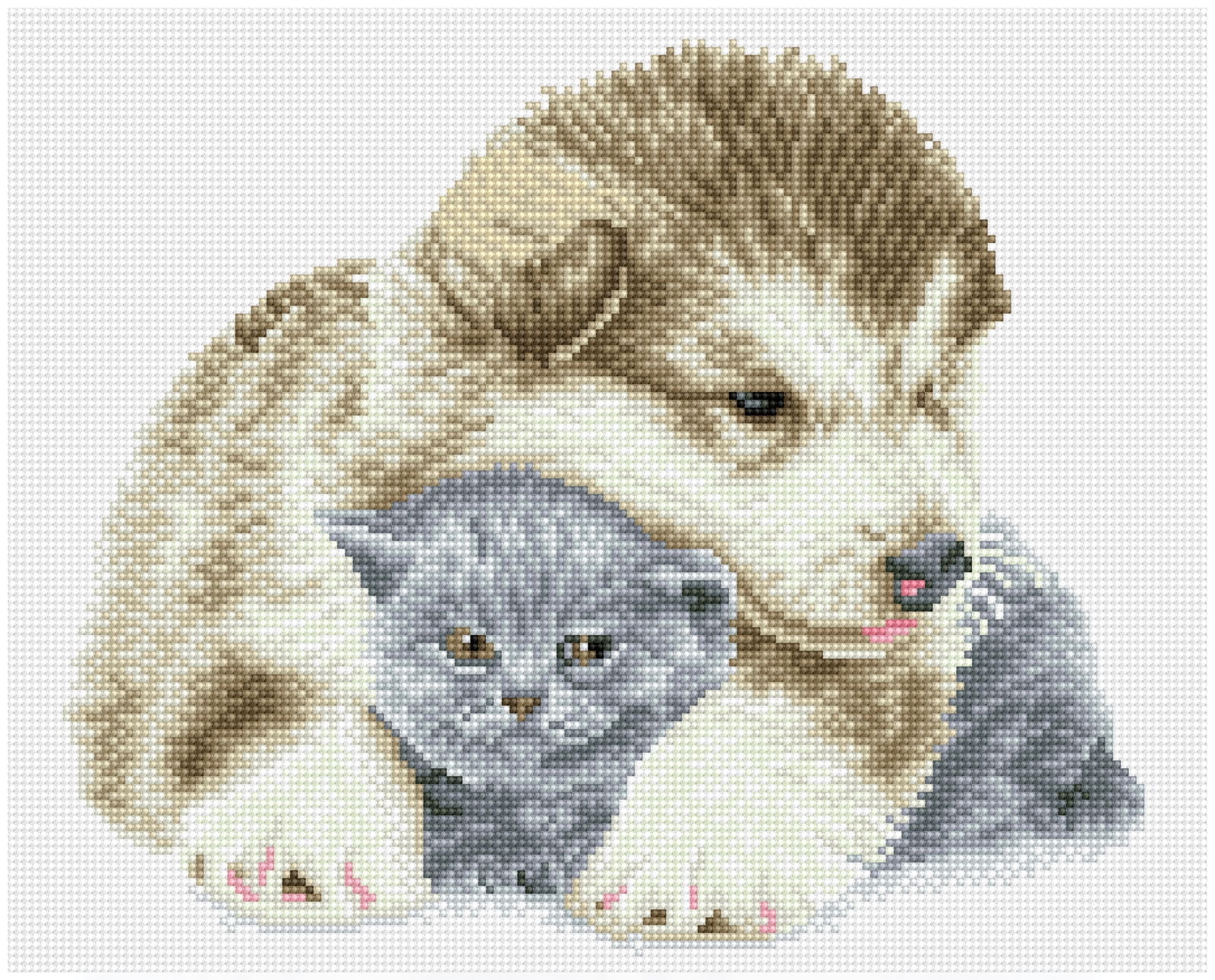 Diamond Dotz Besties - Pre-Framed Kit Animal Diamond Painting Kits for Adults - Diamond Art Kits a Relaxing Creative Craft Kit with Dotz Gems 16"x13"