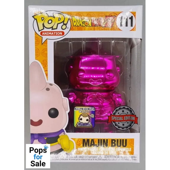 Pop Animation 3.75 Inch Action Figure Dragonball Z - Majin Buu Pink Chrome #111 Exclusive
