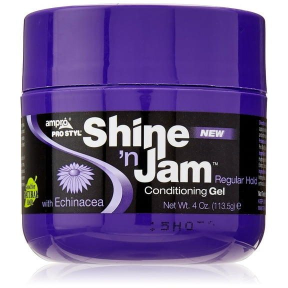 Ampro Shine 'n Jam® Extra Hold Unisex Conditioning Styling & Braiding Gel, 8 oz.