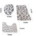 thumbnail image 3 of WJSXC 3-piece Bathroom Carpet Super Soft Non Slip Bathtub Carpet and Absorbent Bath Mat Bathroom Carpet Plush Bath Mat for Bathroom Multicolor, 3 of 6