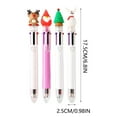 thumbnail image 3 of Dsscvnef Christmas Cute Cartoon Christmas 6 Color or 10 Color Ballpoint Pen Multicolor Pen Pen Stationery 10ml Pens Retractable Metal Ink Pens Refillable, 3 of 5