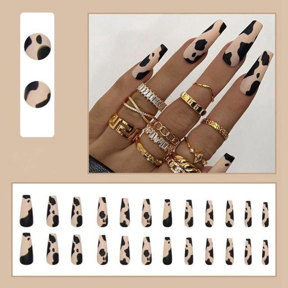 Ballerina Long Coffin Fake Nails