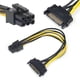 thumbnail image 4 of 2023 NEW 15 Pin SATA Power To 6 Pin PCI Express Adapter Cable Power Supply Cable 20CM Wholesale GPU Card Power Adapter Cable, 4 of 5