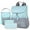Gray, variant on Baby Essentials 15.5”L 5 Piece Multi-Pocket Diaper Bag Backpack with Matching Changing Pad, Wipes Case, Insulated Bottle Bag & Organizer Pouch for Newborns, Infants & Toddlers in Pink & Gray Hearts