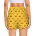 thumbnail image 2 of Lsque Burger 1 Printed Women's Running Shorts with Liner Pockets,Elastic Quick Dry Workout Athletic Gym Yoga Shorts,Womens High Waist Shorts-Large, 2 of 9