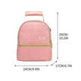 thumbnail image 3 of Fiudx Ofertas flash del día solo en línea Bolsa aislante Bolsa de leche Mochila para almacenamiento de leche Bolsa Bento Mochila para leche materna de doble capa Botella de leche Bolsa para mamá fres, 3 of 5