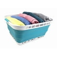 thumbnail image 5 of SAMMART 42L (11 gallons) Collapsible Plastic Laundry Hamper/Basket - Foldable Storage Container/Organizer - Portable Laundry Basket - Easy Storage Space Saving, 5 of 6