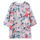 thumbnail image 3 of Irfora Moda Mujer Verano Estampado floral Cárdigan Manga tres cuartos Split Casual Bohemian Beach Kimono Irfora Cárdigan estampado, 3 of 7