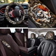 thumbnail image 4 of Binienty Wolf Vehicle Seat Covers Front And Rear with Matching Armrest Cover Non-slip Hunting Camo Car Seat Belt Shoulder Strap Covers Headrest Covers Coasters 14 Pieces Auto Interior Decor, 4 of 7