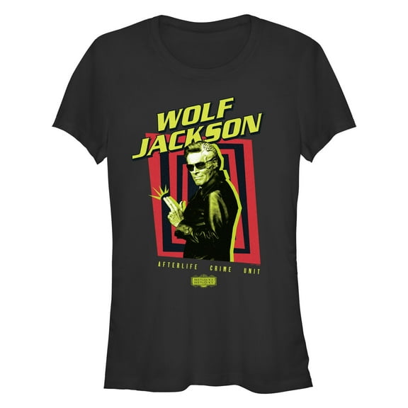 Junior's Beetlejuice Beetlejuice Wolf Jackson Pose  Graphic T-Shirt