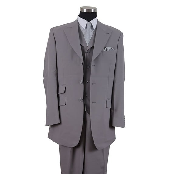Mens Suit 3 Piece Set Solid Regular Fit