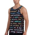 thumbnail image 2 of Logiee Function Source Code1 Print Men's Workout Tank Top,Quick Dry Workout Tank Top,Gym Muscle Tee,Fitness Bodybuilding Sleeveless T Shirt-Small, 2 of 7