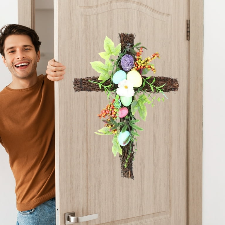 Wire Cross Wreath Frame 4-Pack Metal Cross Wreath Frames