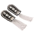 thumbnail image 1 of Charretera Hugo plata estrella tachonado borla cadena insignia broche, 1 of 8