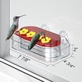 thumbnail image 5 of 2 Pack Window Hummingbird Feeder, Strong Suction Cup Hummingbird Feeder with 4 Feeding Ports, Easy to Clean and Refill Plastic Humming Bird Feeder, 10oz, 5 of 7