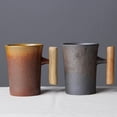 thumbnail image 4 of GUOOL Vintage Japanese Ceramic Coffee Mug Rustic Drink Cup 330ml, 4 of 4