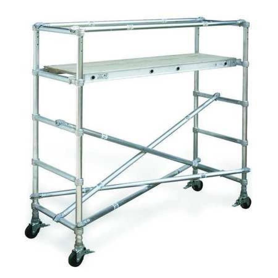 WERNER 4101 Scaffold Tower, Aluminum, 500 lb Load Capacity, 7 ft 6 in