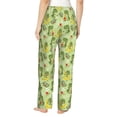 thumbnail image 3 of Goofa Cute Dinosaurs Cartoon Printed Soft Pajama Pants for Women, Wide Leg Comfy Casual Lounge Yoga Pants-Small, 3 of 9