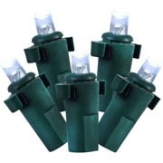 Holiday Time LED Net Light Set Green Wire Cool White Christmas Bulbs, 150 Count