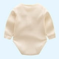 thumbnail image 4 of Kaemgyyd Long Sleeve Baby Bodysuits Unisex Infant Solid Color Ribbed One-Piece Undershirt Newborn Boy Girl Cotton Romper 0-18 Months, 4 of 4