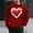 Red(New), variant on PNTUTB Men's Casual Long Sleeve Crew Neck Valentine's Day Fashion Print Pullover Loose Comfortable Sweatshirts
