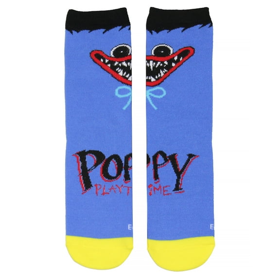 Poppy Playtime Youth Huggy Character Design Crew Socks For Boys And Girls 1 Pair
