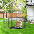 thumbnail image 5 of MoNiBloom 36" Metal Medium Durable Dog Crate Kennel, Folding Dog Cage 2 Door with Slide-out Tray & Removable Handle, Black, 5 of 10
