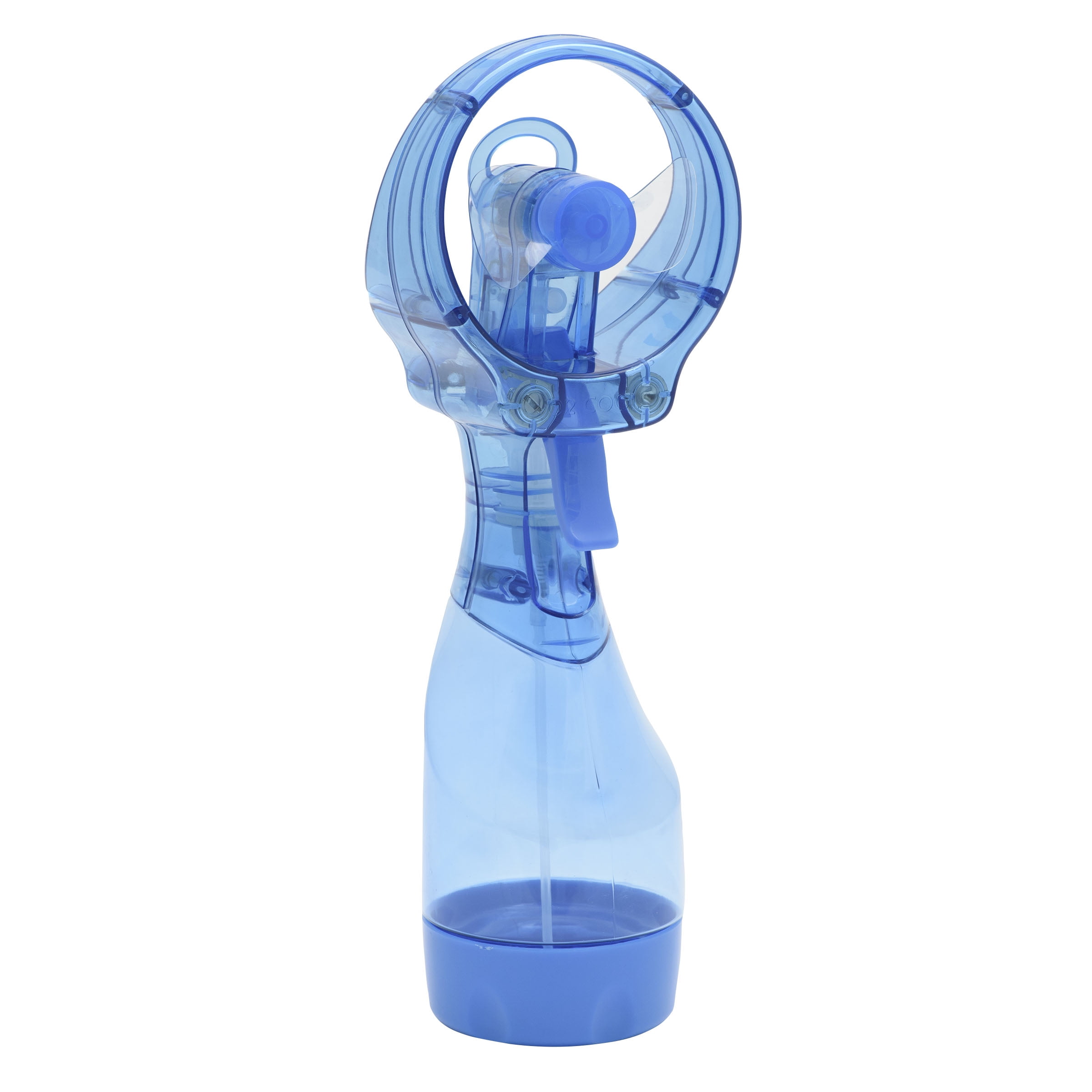 Light Blue Deluxe Water Misting Fan with Batteries Included 