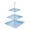 Blue, variant on Basket Stand, Tiered Serving Stand, 3 Tier Fruit Basket for Counter,Three-tiered Fruit Tray Dried Fruit Tray Dessert Tray Multi-tiered Cake Stand for Kitchen Fruit and Vegetable Storage